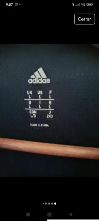 Chaqueta Adidas Hombre Talla L Azul/Gris