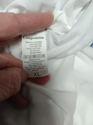 Vestido corto estampado azul y blanco