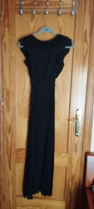 Vestido negro largo talla 34
