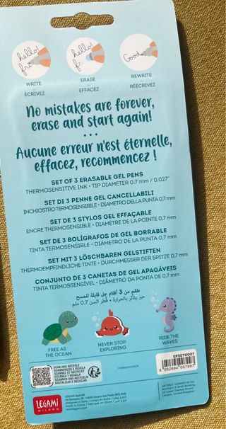 Bolígrafos Borrables Legami Under the Sea