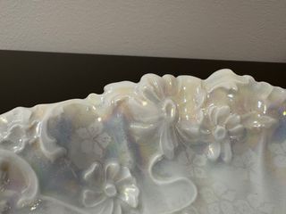 Gran bandeja entremesera antigua porcelana Weimar