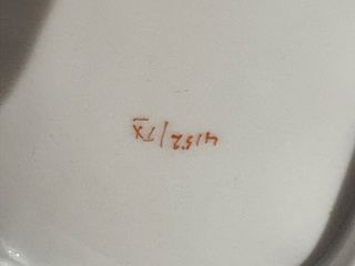 Gran bandeja entremesera antigua porcelana Weimar