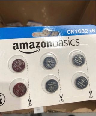 Pack 6 Pilas CR1632 Amazon Basics