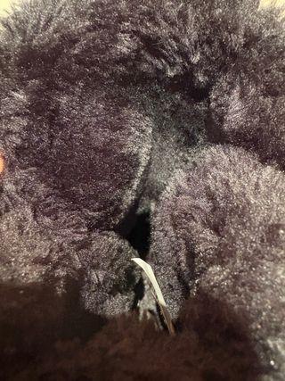 Botas de nieve negras con botones