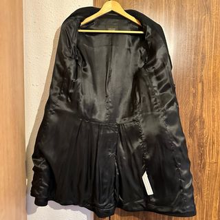 Abrigo Zara Negro Doble Botonadura