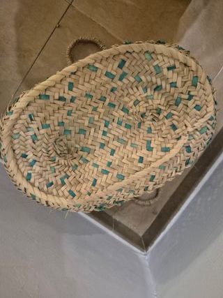 Cesta grande de mimbre – decoración y almacenaje