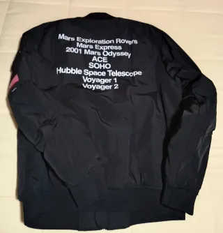 Chaqueta Bomber NASA Negra