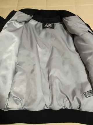 Chaqueta Bomber NASA Negra