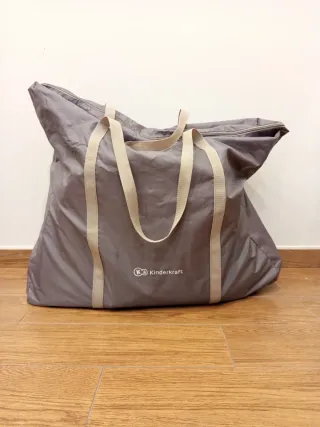 Minicuna de viaje gris