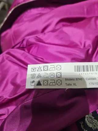 Plumas rosa talla XL