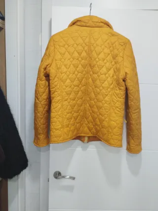 Chaqueta acolchada amarilla burberry