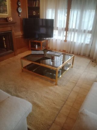 Alfombra de lana beige 300x200 cm