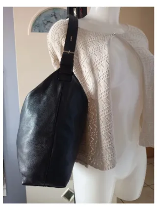 Borsa Genny Vera Pelle Nera