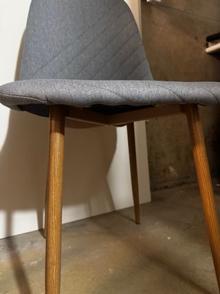 Sillas de tela azules