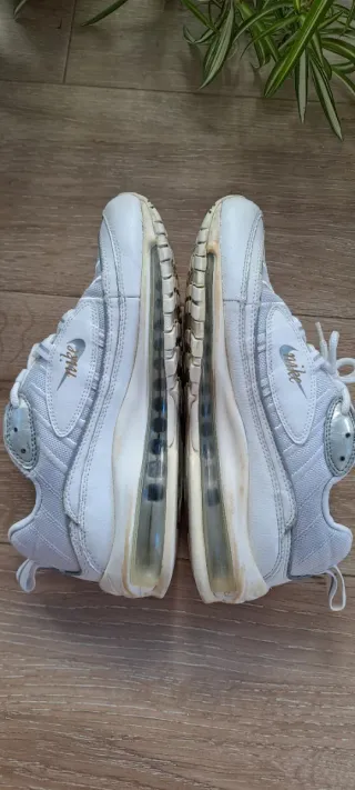Zapatillas Nike Air Max 98 Blancas y Doradas