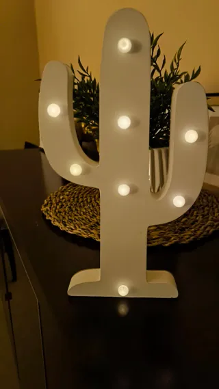 Lámpara Cactus Luces LED