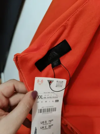 Vestido Zara Lazo Talla XXL