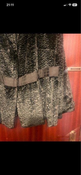 Chaquetón de astracán verde Carmen Moreno