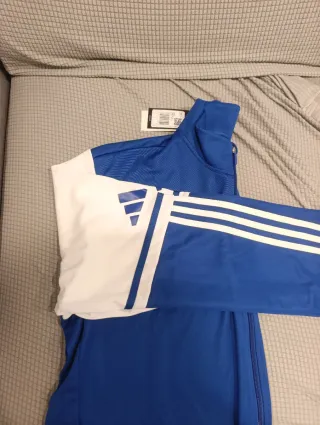 Sudadera Adidas Azul y Blanca