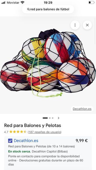 Red para balones y pelotas