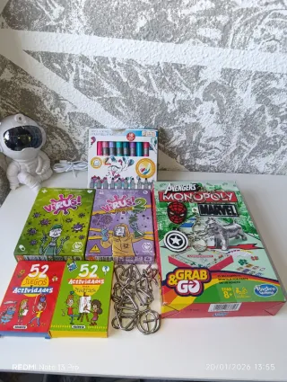 Pack Juegos de Mesa, Descifrar y Llaveros