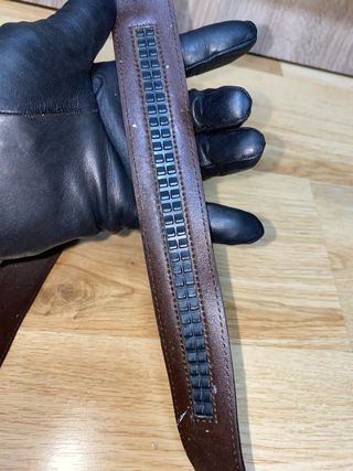 Cinturón Hermes Azul y Plateado