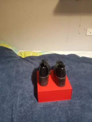 Zapatos negros cordones mujer T39