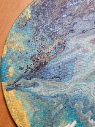 Quadro astratto tondo