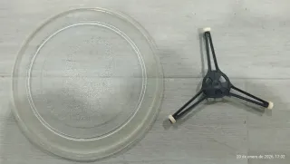 Plato giratorio microondas con ruedas