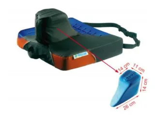 Cojín antiescaras con taco abductor.