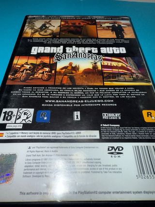 Lote GTA Vice City Stories y San Andreas PS2