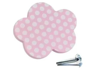 Tiradores de madera Nubes Rosas Infantil (6 uds)