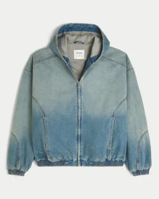 NEGOCIABLE Chaqueta Hollister Denim Azul Talla S
