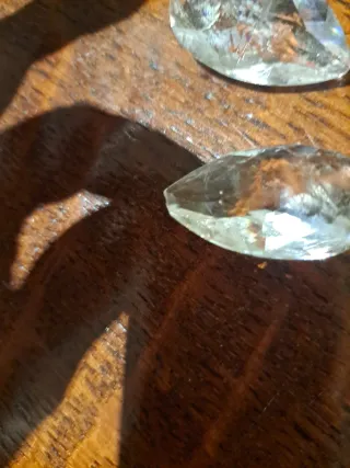 Candelabro de cristal tallado