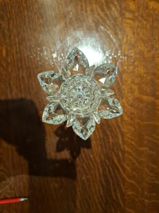 Candelabro de cristal tallado