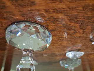 Candelabro de cristal tallado