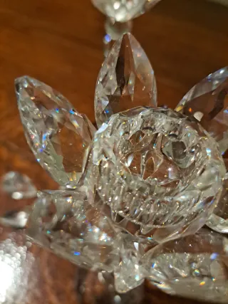 Candelabro de cristal tallado