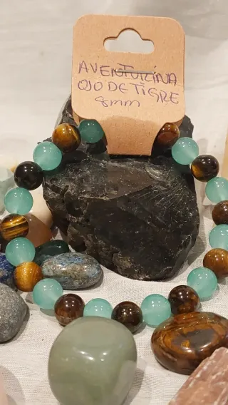 Pulsera Piedra Suerte y Dinero 8mm