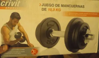 Juego Mancuernas Crivit 10,3 Kg
