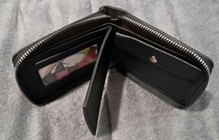 Cartera Hombre Negra con Cremallera - Billetera