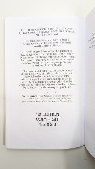 The Films of Rick Schmidt 1975-2015 From the Au...