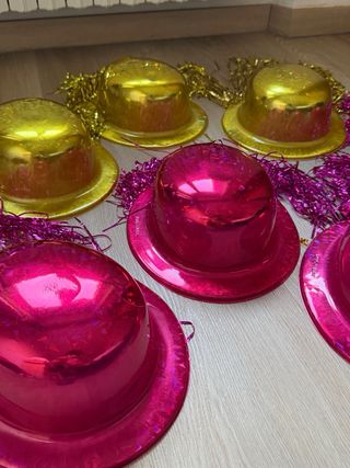 Cappelli Carnevale Oro e Rosa