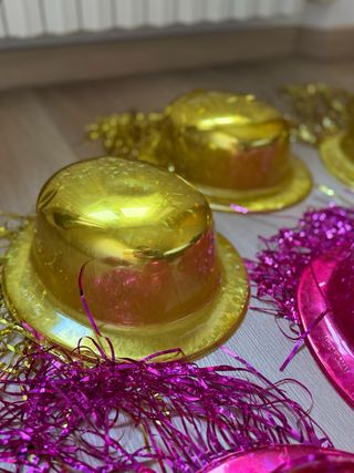 Cappelli Carnevale Oro e Rosa