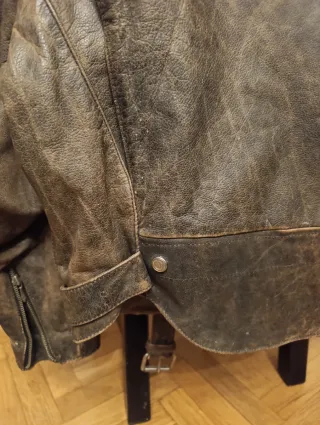 Cazadora Cuero Vintage Chevignon L