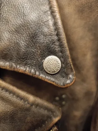 Cazadora Cuero Vintage Chevignon L