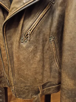 Cazadora Cuero Vintage Chevignon L