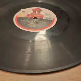 Disco pizarra 78rpm sardana Emili Vendrell