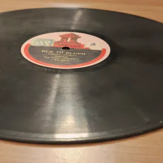 Disco pizarra 78rpm sardana Emili Vendrell