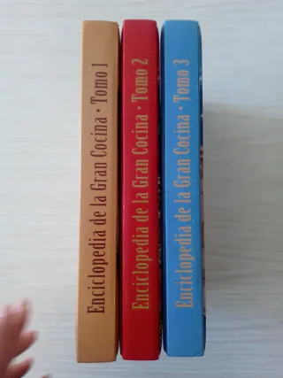 Tres libros de cocina
