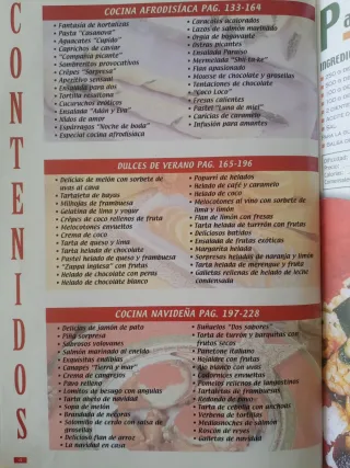 Tres libros de cocina